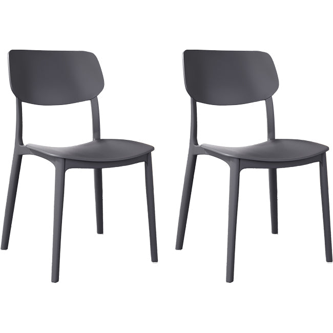 Nordic Stackable Backrest Chair with Acrylic Legs for Dining Room