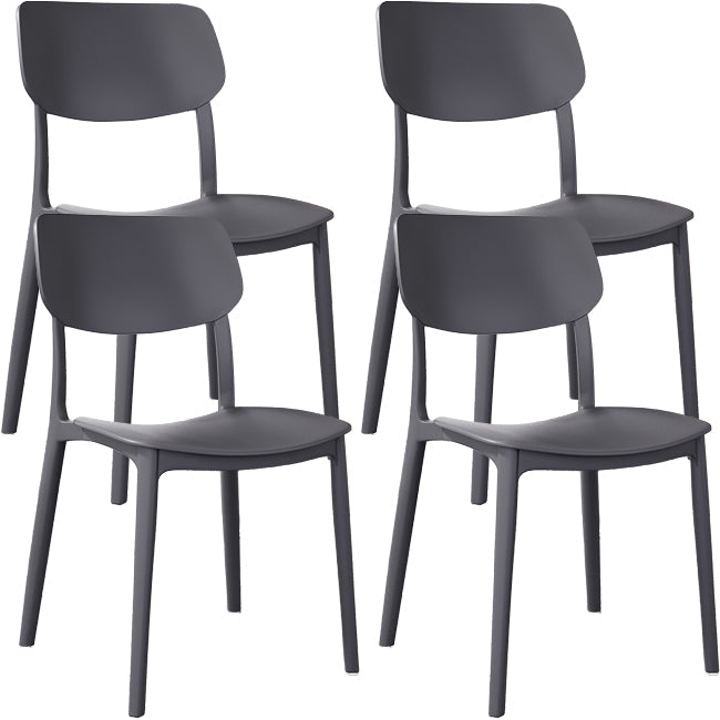 Nordic Stackable Backrest Chair with Acrylic Legs for Dining Room