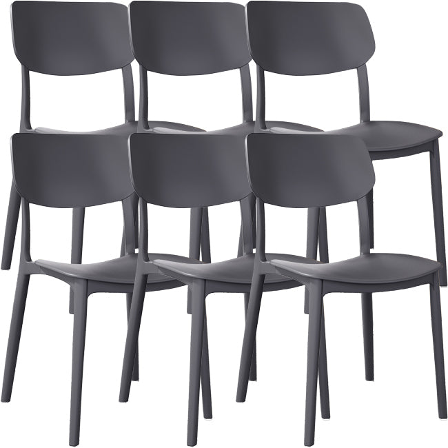 Nordic Stackable Backrest Chair with Acrylic Legs for Dining Room