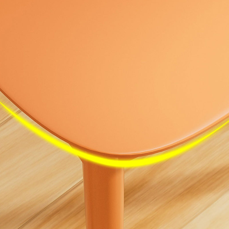 Nordic Stackable Backrest Chair with Acrylic Legs for Dining Room