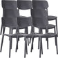 Nordic Stackable Backrest Chair with Acrylic Legs for Dining Room