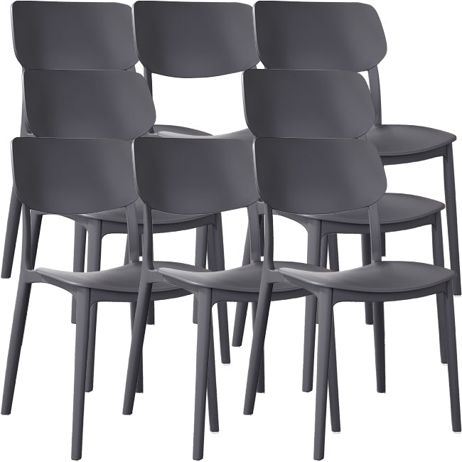 Nordic Stackable Backrest Chair with Acrylic Legs for Dining Room