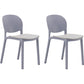 Nordic Stackable Backrest Chair with Acrylic Legs for Dining Room