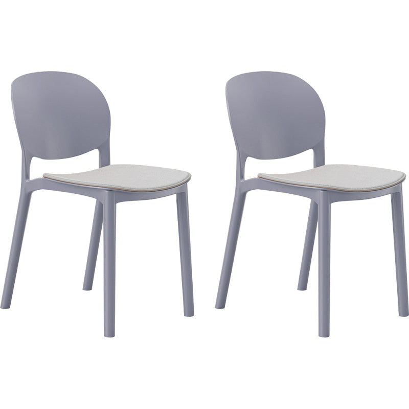 Nordic Stackable Backrest Chair with Acrylic Legs for Dining Room