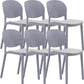 Nordic Stackable Backrest Chair with Acrylic Legs for Dining Room
