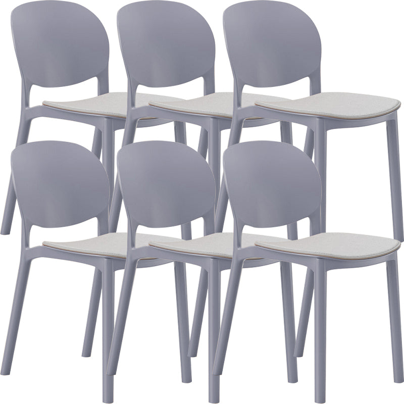 Nordic Stackable Backrest Chair with Acrylic Legs for Dining Room