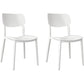 Nordic Stackable Backrest Chair with Acrylic Legs for Dining Room