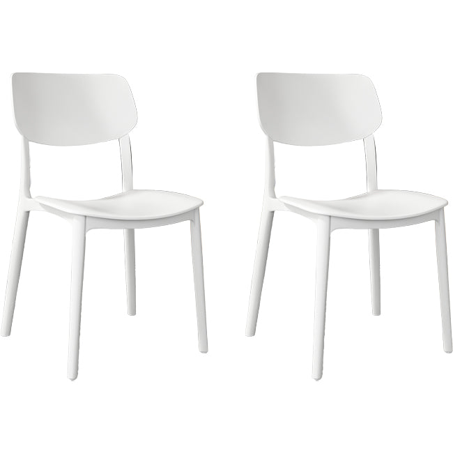 Nordic Stackable Backrest Chair with Acrylic Legs for Dining Room