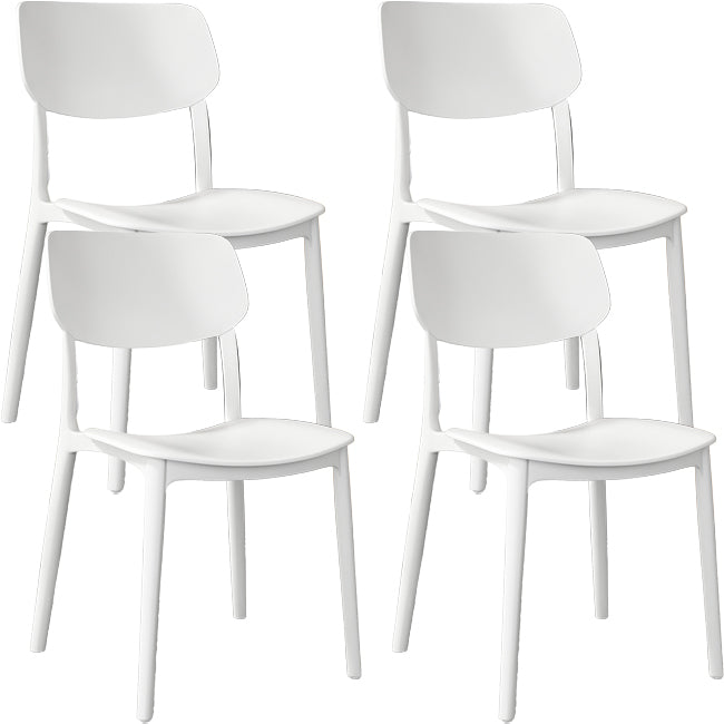 Nordic Stackable Backrest Chair with Acrylic Legs for Dining Room