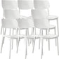 Nordic Stackable Backrest Chair with Acrylic Legs for Dining Room