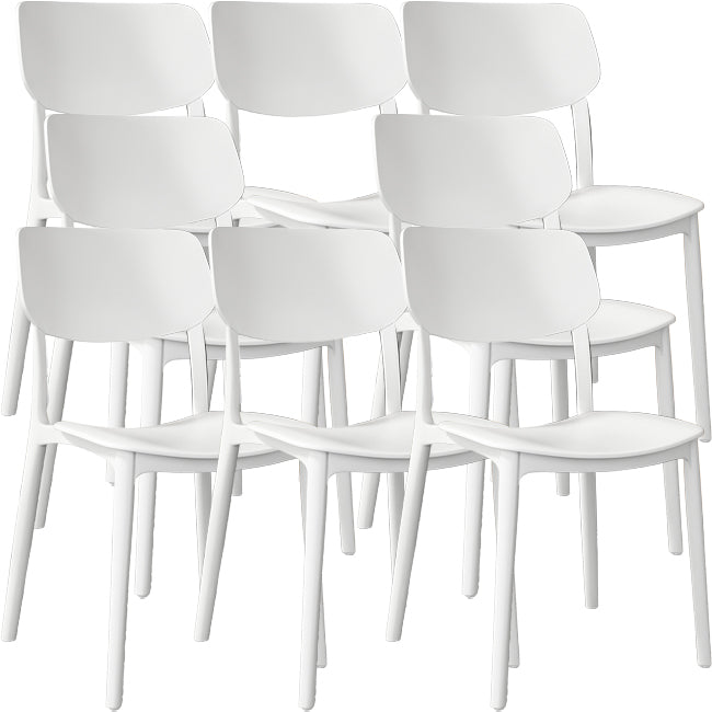 Nordic Stackable Backrest Chair with Acrylic Legs for Dining Room