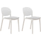 Nordic Stackable Backrest Chair with Acrylic Legs for Dining Room