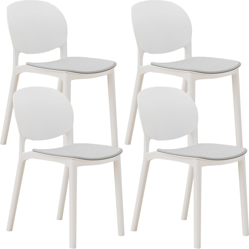 Nordic Stackable Backrest Chair with Acrylic Legs for Dining Room
