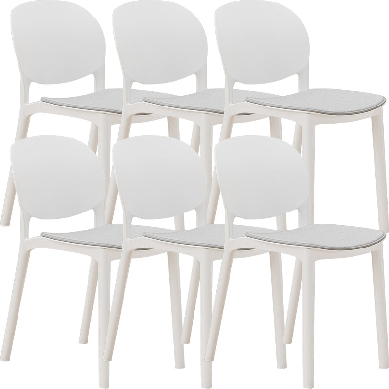 Nordic Stackable Backrest Chair with Acrylic Legs for Dining Room