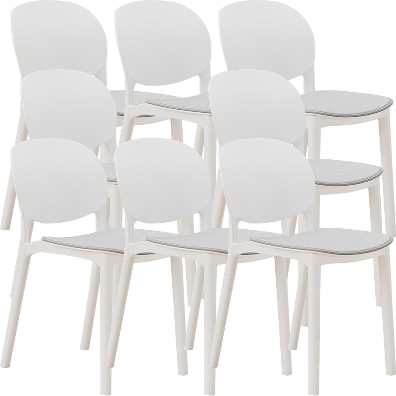 Nordic Stackable Backrest Chair with Acrylic Legs for Dining Room