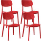 Nordic Stackable Backrest Chair with Acrylic Legs for Dining Room