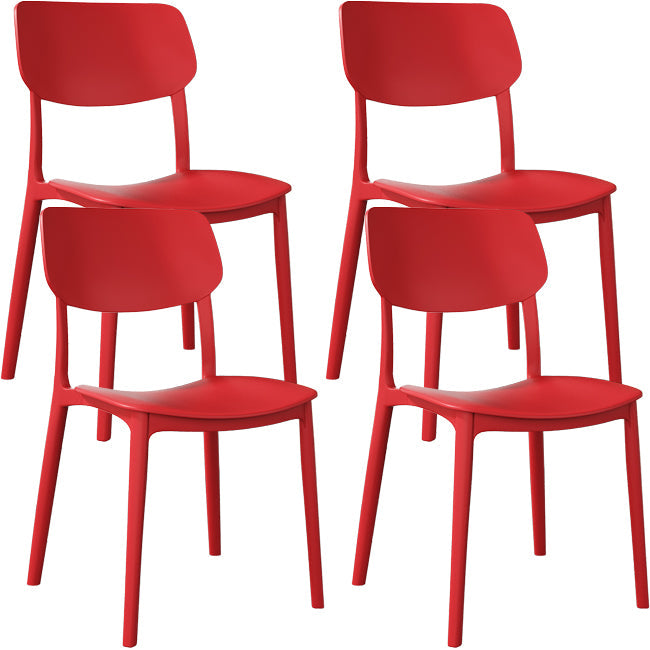 Nordic Stackable Backrest Chair with Acrylic Legs for Dining Room