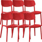 Nordic Stackable Backrest Chair with Acrylic Legs for Dining Room