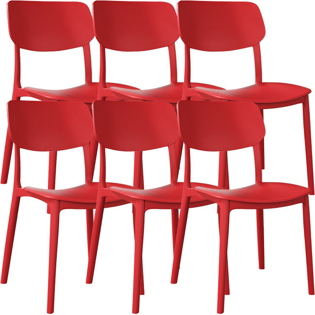 Nordic Stackable Backrest Chair with Acrylic Legs for Dining Room