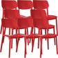 Nordic Stackable Backrest Chair with Acrylic Legs for Dining Room