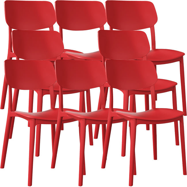 Nordic Stackable Backrest Chair with Acrylic Legs for Dining Room