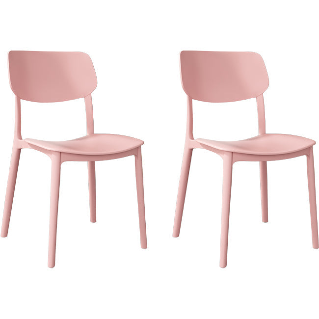 Nordic Stackable Backrest Chair with Acrylic Legs for Dining Room
