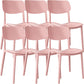 Nordic Stackable Backrest Chair with Acrylic Legs for Dining Room