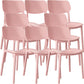 Nordic Stackable Backrest Chair with Acrylic Legs for Dining Room