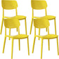 Nordic Stackable Backrest Chair with Acrylic Legs for Dining Room