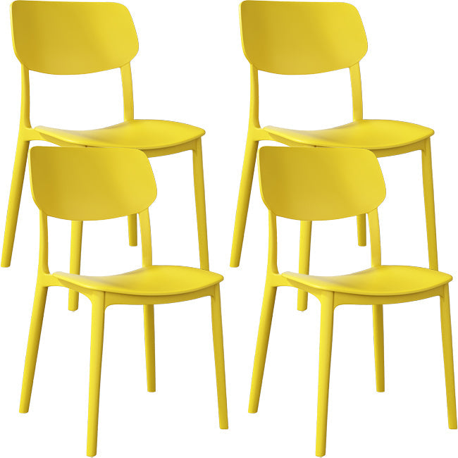 Nordic Stackable Backrest Chair with Acrylic Legs for Dining Room