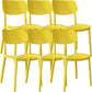 Nordic Stackable Backrest Chair with Acrylic Legs for Dining Room