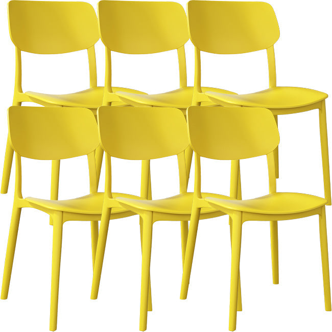 Nordic Stackable Backrest Chair with Acrylic Legs for Dining Room