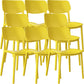 Nordic Stackable Backrest Chair with Acrylic Legs for Dining Room