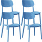 Nordic Stackable Backrest Chair with Acrylic Legs for Dining Room