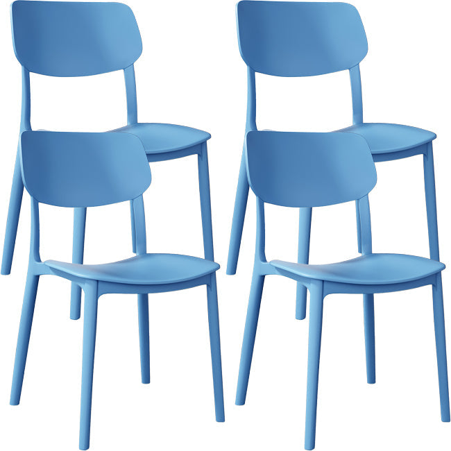 Nordic Stackable Backrest Chair with Acrylic Legs for Dining Room