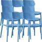 Nordic Stackable Backrest Chair with Acrylic Legs for Dining Room