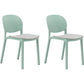 Nordic Stackable Backrest Chair with Acrylic Legs for Dining Room