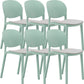 Nordic Stackable Backrest Chair with Acrylic Legs for Dining Room