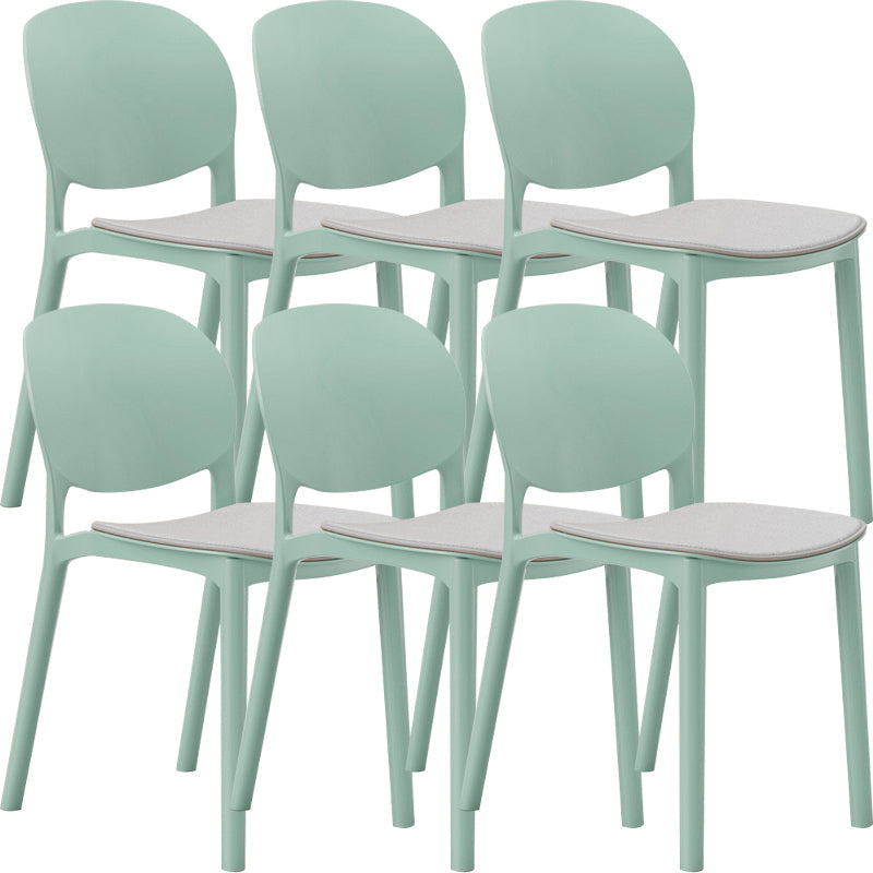 Nordic Stackable Backrest Chair with Acrylic Legs for Dining Room