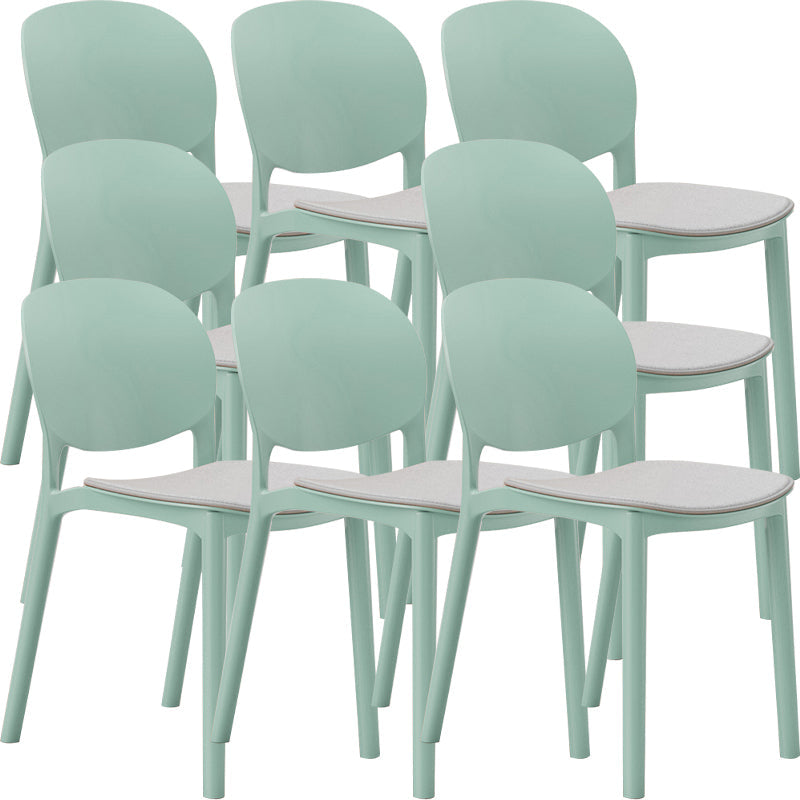 Nordic Stackable Backrest Chair with Acrylic Legs for Dining Room