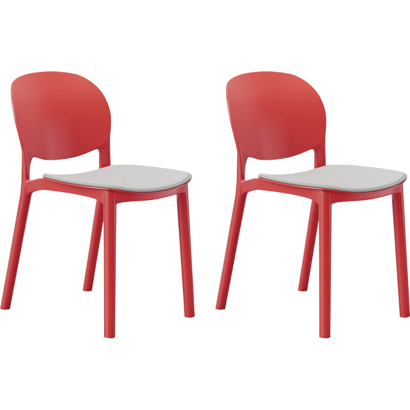 Nordic Stackable Backrest Chair with Acrylic Legs for Dining Room