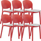 Nordic Stackable Backrest Chair with Acrylic Legs for Dining Room