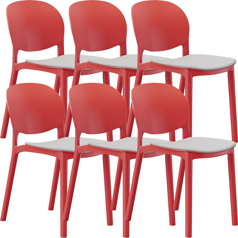Nordic Stackable Backrest Chair with Acrylic Legs for Dining Room