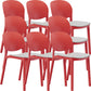 Nordic Stackable Backrest Chair with Acrylic Legs for Dining Room