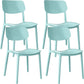 Nordic Stackable Backrest Chair with Acrylic Legs for Dining Room