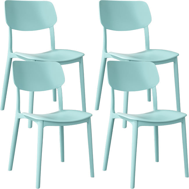 Nordic Stackable Backrest Chair with Acrylic Legs for Dining Room