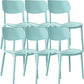 Nordic Stackable Backrest Chair with Acrylic Legs for Dining Room