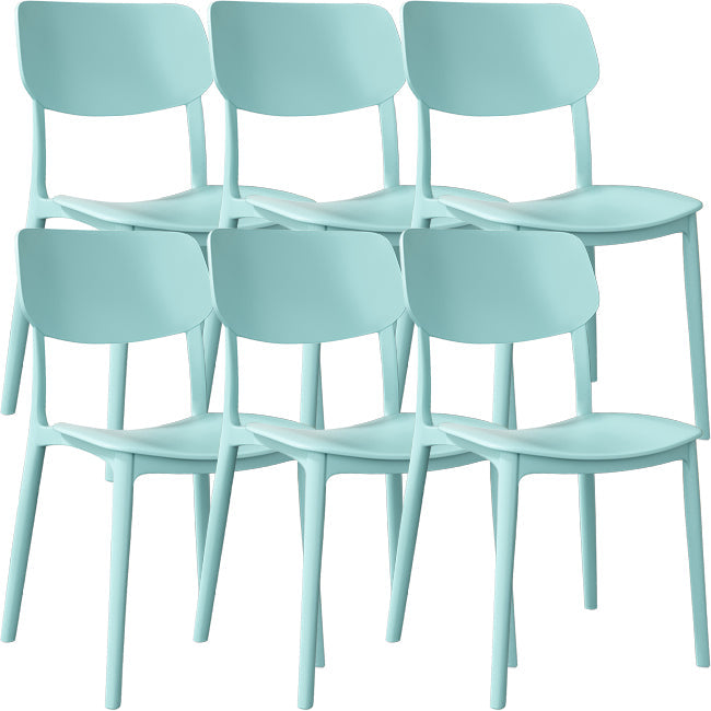 Nordic Stackable Backrest Chair with Acrylic Legs for Dining Room