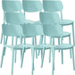 Nordic Stackable Backrest Chair with Acrylic Legs for Dining Room