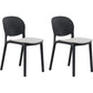 Nordic Stackable Backrest Chair with Acrylic Legs for Dining Room